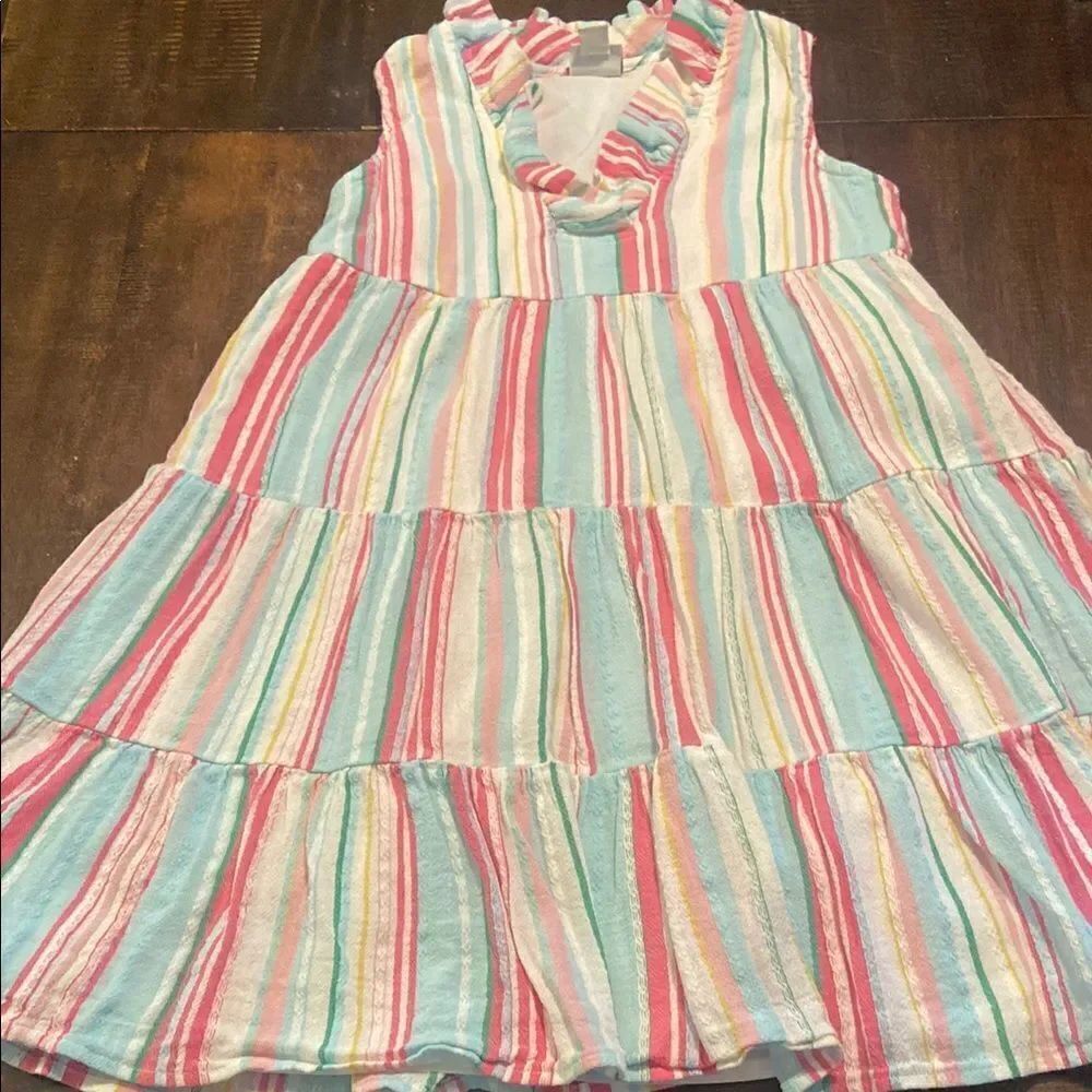 Girls Medium Crown and ivy tiered dress